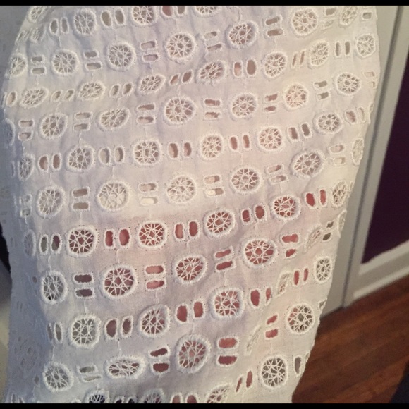 Anthropologie Eyelet Strapless Dress - Picture 3 of 4